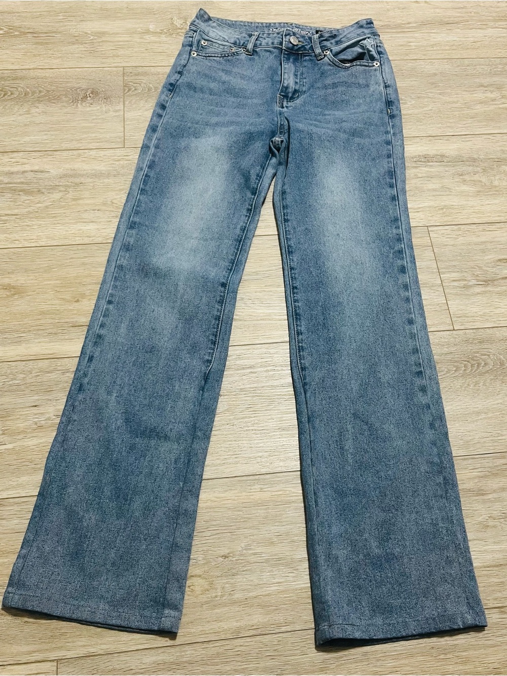 Justify Wide-Leg High-Rise Jeans - Blue Wash